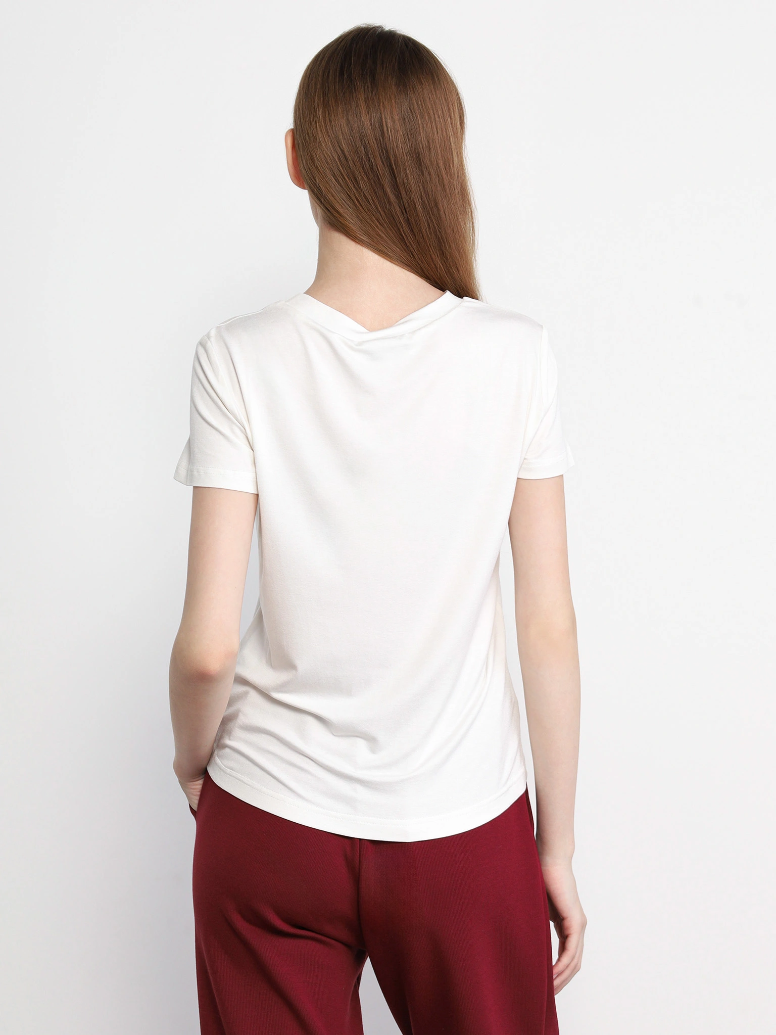 Футболка прямого кроя с принтом